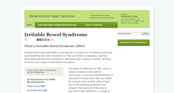 Desktop Screenshot of about-irritablebowelsyndrome.com
